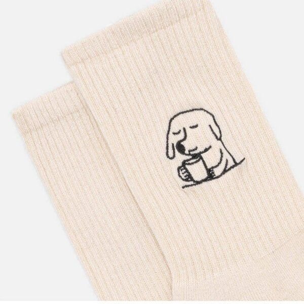 Natural Vibes Socken DOG WITH CUP