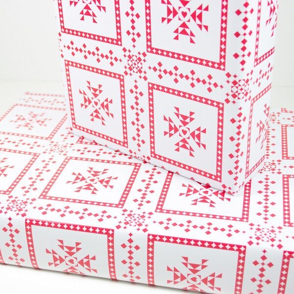 Bow & Hummingbird Geschenkpapier Karree II