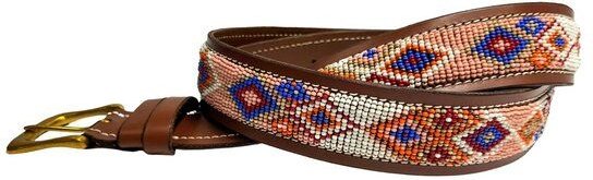 Zinj Design Massai Ledergürtel - San Pink Kenia - Unisex