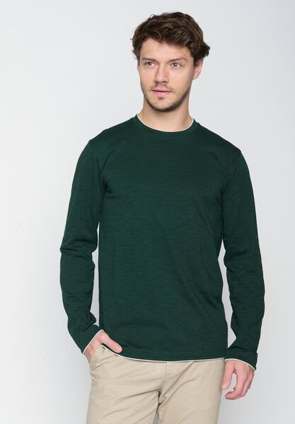 GREENBOMB Basic Rough - Elegantes Longsleeve aus Bio-Baumwolle / GOTS / Fair & Vegan