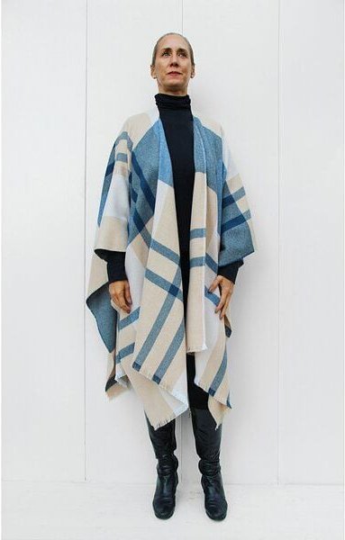 B.e Quality Quadratisches Alpaka-Kap aus feinstem 100% peruanischem Baby-Alpaka