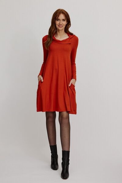 TRANQUILLO Lockeres EcoVero-Kleid (W25E150)