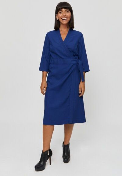 AYANI Sandra | Midi-Wickelkleid mit integriertem Gürtel