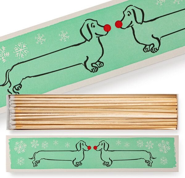 Archivist Dackel Matchbox lange Streichhölzer