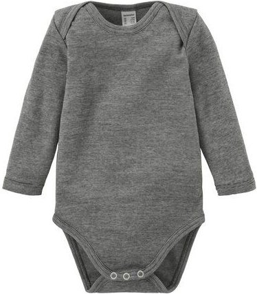 hessnatur Langarmbody aus Bio-Baumwolle mit Merinowolle und Seide