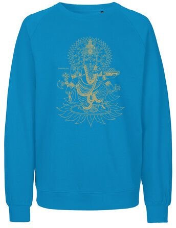 Peaces.bio - handbedruckte Biomode Bio Herren-Sweatshirt Ganesha