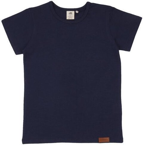 Baby T-Shirt GOTS zertifiziert – Dunkelblau, Kurzarm, weich & bequem | von Walkiddy