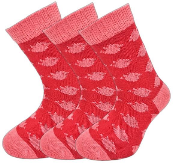 Thumbnail - BLS Organic 3er Pack GOTS zertifizierte 98 % Bio Baumwolle Socken mit Vogel Design