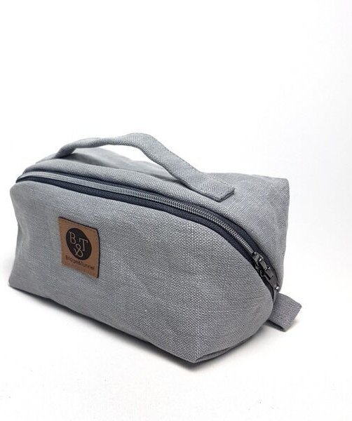 Bridge&Tunnel Kosmetiktasche Leinen granit
