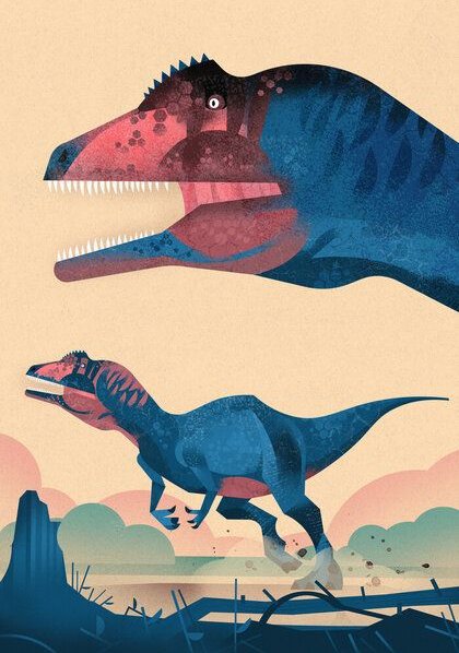 Photocircle Poster / Leinwandbild - Allosaurus