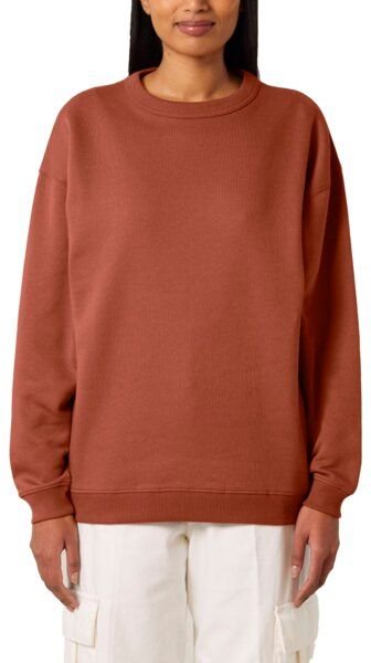 YTWOO Modernes Oversized Damen Crewneck Sweatshirt aus 100% Biobaumwolle