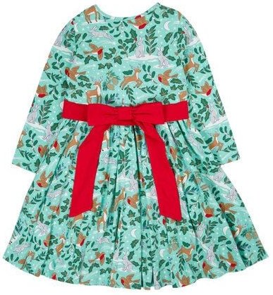 Frugi Party-Kleid mit Weihnachts-Print