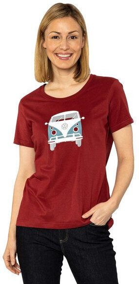 Elkline Damen T-Shirt Kult mit VW T1 Bulliprint auf Brust und Rücken