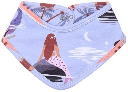 Baby Dreieckstuch „Mermaids“ aus Bio-Baumwolle in Lila – GOTS-zertifiziert, Walkiddy