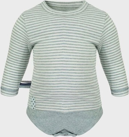 Baby Langarm T-shirt Body, gestreift 'OrganicEra' aus Bio Baumwolle