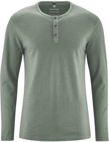 HempAge Herren Langarm-Shirt Hanf/Bio Baumwolle