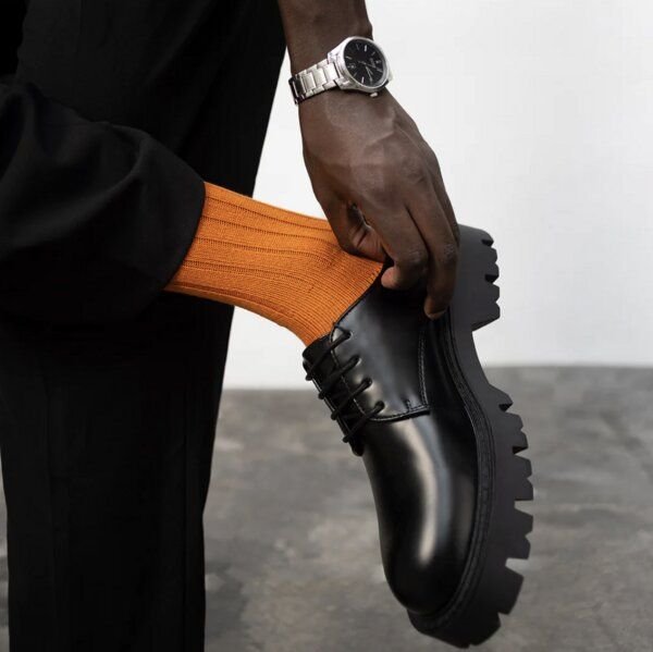 von Jungfeld Orange Wintersocken - Herren