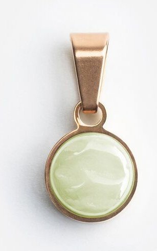 ALEXASCHA Kettenanhänger aus Glas | Mix & Match Charms | Roségold