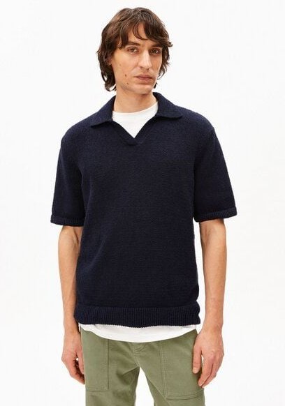 ARMEDANGELS BOUCLE Herren Polo aus Bio-Baumwoll Mix
