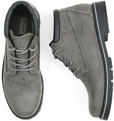 Will's Vegan Shop Niedrig Dock-Stiefel Veganes Wildleder Herren