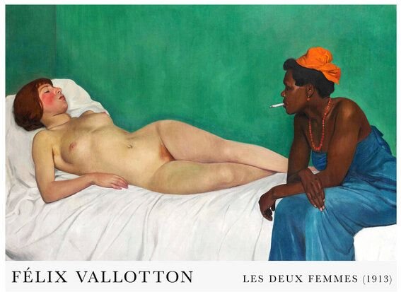 Photocircle Poster / Leinwandbild - Félix Vallotton: La Blanche et la Noire