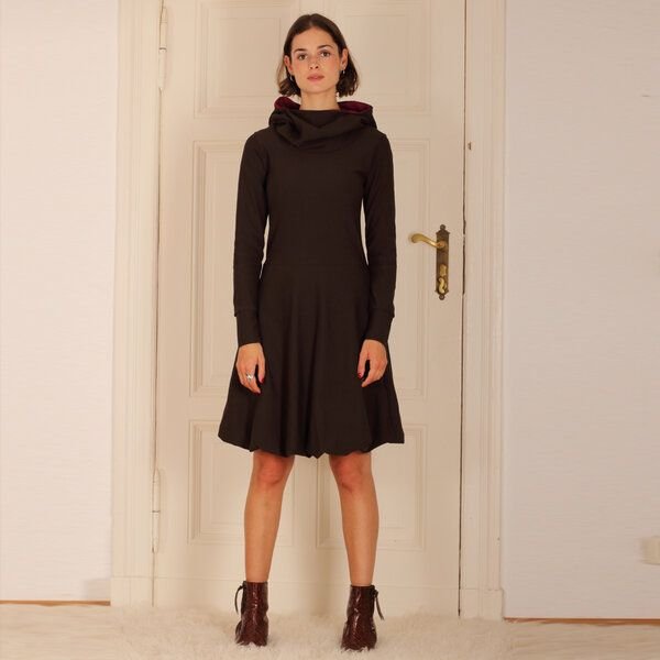 ManduTrap Ballonkleid aus Bio-Baumwolle kbA mit Kapuze/Hoodie