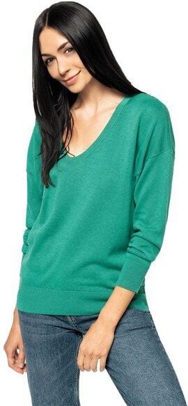 YTWOO Damenpullover mit V-Ausschnitt aus Bio-Baumwolle und Lyocell TENCEL