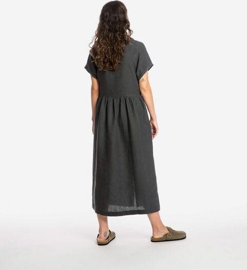 Matona Midikleid | Collared Dress | aus Leinen