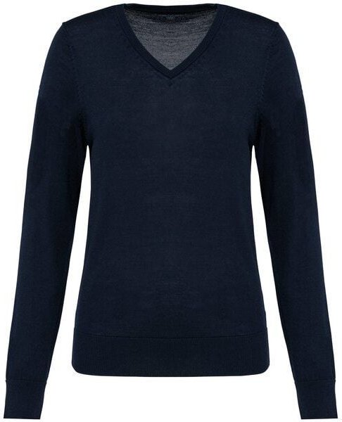 Greenspired Merino-Damenpullover mit V-Ausschnitt 220g/m²