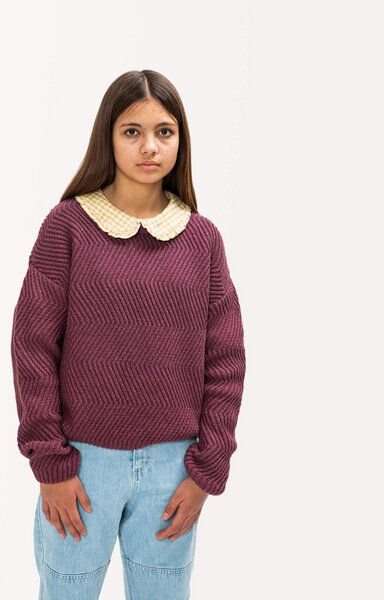 Matona Gestrickter Wollpullover für Kinder / Round Neck Sweater