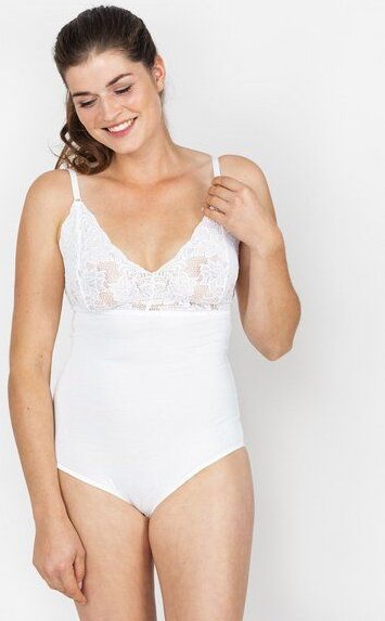 erlich textil Helena Body mit Spitze aus weichem Modal, made in Europe