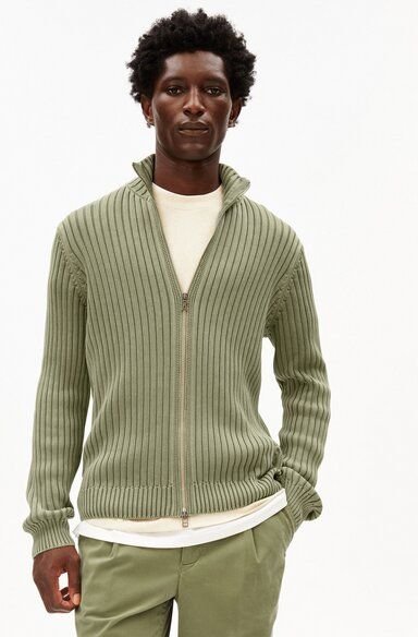 ARMEDANGELS PIGMENT DYE Herren Cardigan aus Bio-Baumwolle