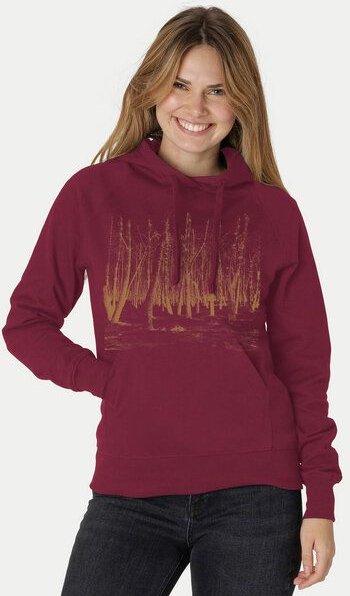 Peaces.bio - handbedruckte Biomode Damen Hoodie Woodland