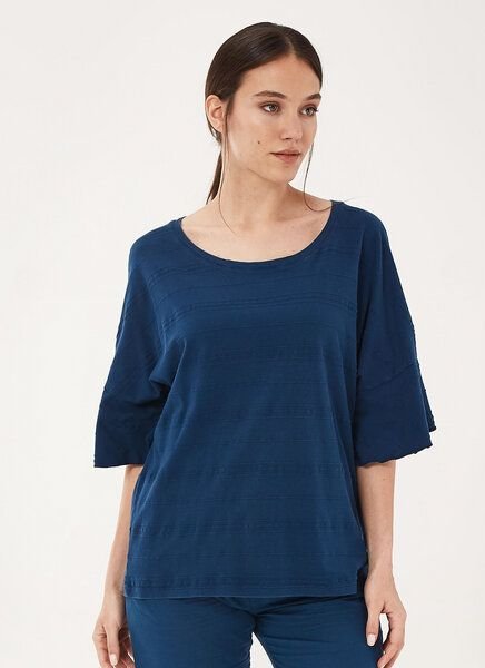 ORGANICATION T-Shirt aus Bio-Baumwolle mit Volant-Ärmeln