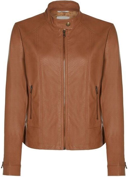 Will's Vegan Shop Schwarze Rennfahrer-Jacke für Damen