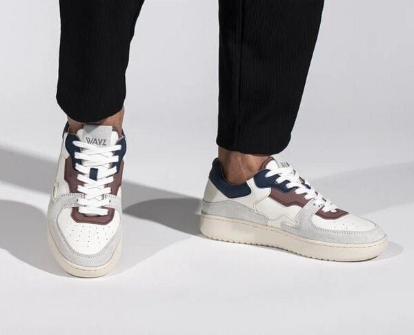 Wayz The Sonder Unisex Sneakers - White/Blue/Dry Rose