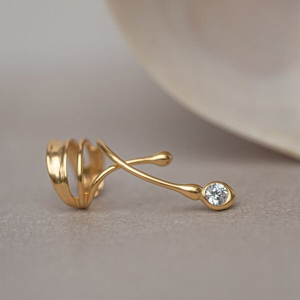 Nella & Sina Earcuff | JOJO mit Kristall | Ohrringe ohne Piercing