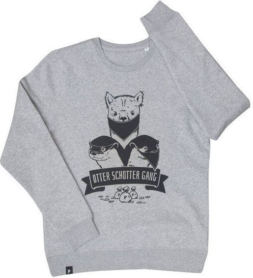 päfjes Otter Schotter Gang - Fair Wear Unisex Sweater - Heather Grey