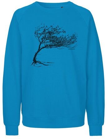 Peaces.bio - handbedruckte Biomode Bio Herren-Sweatshirt Windy Tree