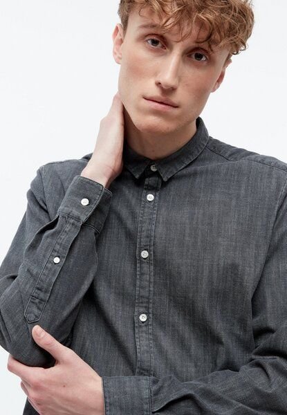 Thumbnail - Givn Berlin Jeanshemd GBDEVIS aus Bio-Baumwolle - Washed Black (Denim)
