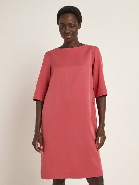 LANIUS Etuikleid aus Tencel mit Leinen