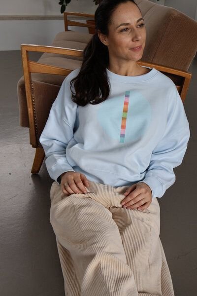 Kultgut Artdesign - Biofair- Pulloversweater im Boxistyle / Over The Rainbow