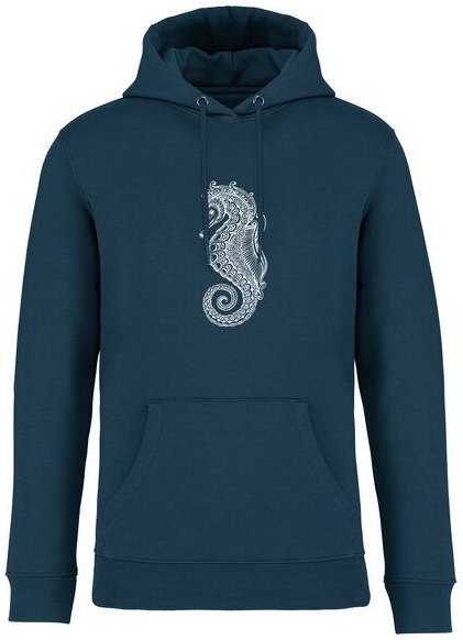 Brandless Basic Bio Unisex Hoody Nr. 4 Seepferd 350g/m²