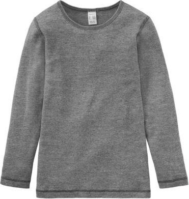 hessnatur Langarmshirt aus Bio-Baumwolle mit Bio-Schurwolle und Seide