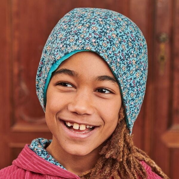 Cheeky Apple Bio-Beanie Mütze "Missy Flower|Nicki Pagoda Blue"