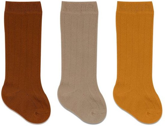 bistyle Baby-Socken Knielange Babysocken, 3er Pack ,zertifiziert, hoher Baumwollanteil