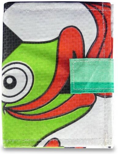 Upcycling Deluxe Portemonnaie Tevy mit Lasche