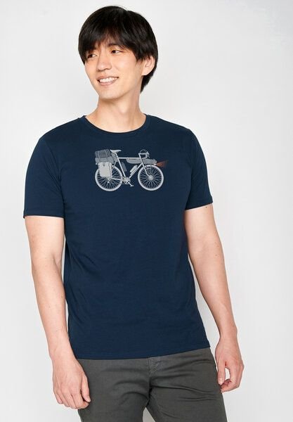 GREENBOMB Bike Night Guide - Sportliches T-Shirt aus Bio-Baumwolle / hochwertiger Print / GOTS / Fair & Vegan
