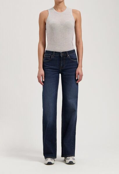 MUD Jeans Damen Jeans Loose Fit "Cleo - Rustic Blue"