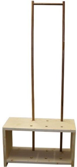 4betterdays Garderobe 'MyStyle' - Small | L 75 x T 30 x H 45 cm | Zirbe